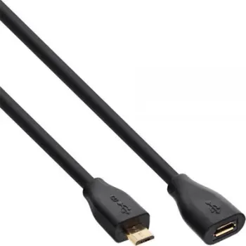 Kabllo zgjatëse USB InLine 32715P, micro USB, 1.5 m, e zezë
