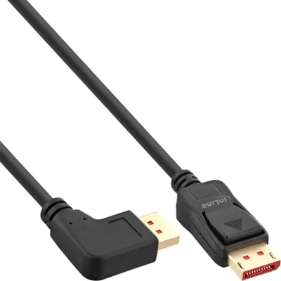 Kabllo DisplayPort InLine 17153L, 3m, 8K, e zezë - 2