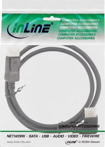 Kabllo DisplayPort InLine 17155R, 5m, 8K, i zi