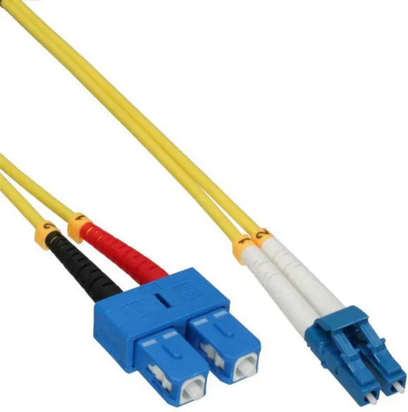 Kabllo optike patchcord InLine LC/SC, 9/125µm, OS2, 15m - 1