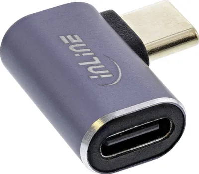 Adapter USB InLine 35900B, USB-C në USB-C, USB4, gri - 1