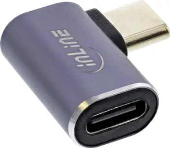 Adapter USB InLine 35900B, USB-C në USB-C, USB4, gri