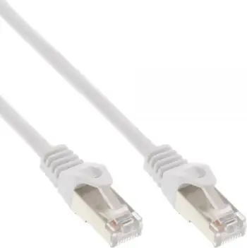 Kabllo patchcord InLine (72502W), SF / UTP, CAT.5e, 2 m, e bardhë