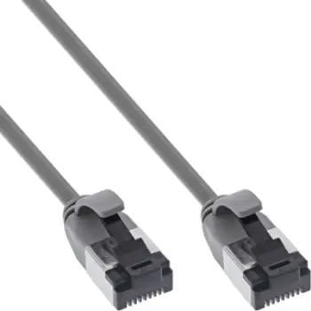 Kabllo rrjeti InLine Slim Patch, Cat 8.1, 5m, gri