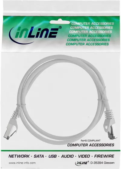 Kabllo rrjeti InLine 78803, 3 m, Cat8.1 S FTP, gri - 3