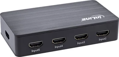 Ndërprerës HDMI InLine, 5 porta, 4K 60Hz, i zi - 2