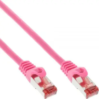 Kabllo patchcord InLine (76407M), S / FTP, PiMF, Cat.6, PVC, 7,5 m, rozë
