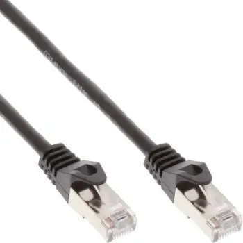 Kabllo InLine Patchcord SF/UTP, Cat.5e, 1.5m, e zezë