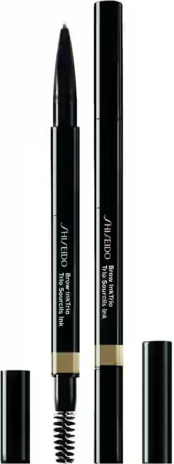 Laps dhe pluhur për vetulla Shiseido InkTrio 02 Taupe, 1 copë