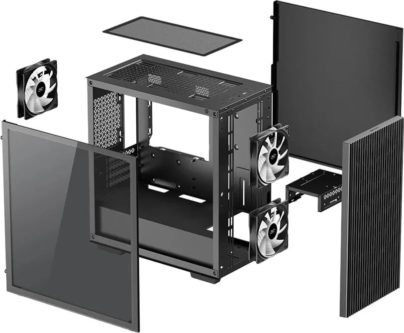 Kasë DeepCool MATREXX 40 3FS Micro Tower, e zezë - 18