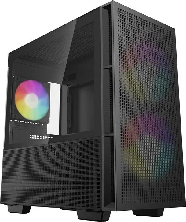 Kasë DeepCool CC360 ARGB Mini Tower, e zezë - 1