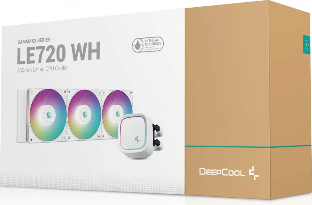 Ftohës për procesor Deepcool LE720 WH, me ujë, ARGB i bardhë - 7