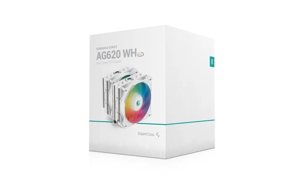 Ftohës CPU DeepCool AG620 WH ARGB, 120 mm, 260W TDP, i bardhë - 10