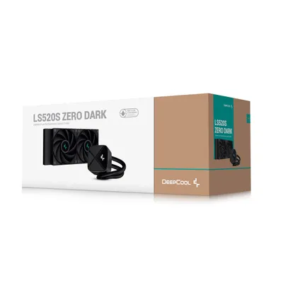Ftohës me ujë Deepcool LS520S ZERO DARK, 240 mm, 3100 RPM, i zi - 6