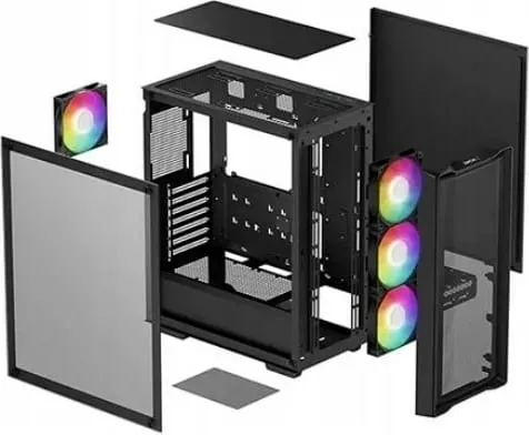 Kasë DeepCool CC560 MESH V2, e zezë - 5