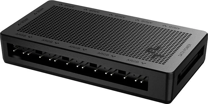 Përshtatës USB Deepcool 12-Port ARGB SC700, i zi - 1