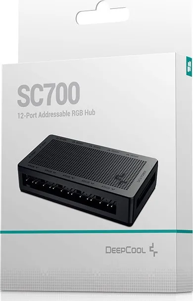 Përshtatës USB Deepcool 12-Port ARGB SC700, i zi - 2