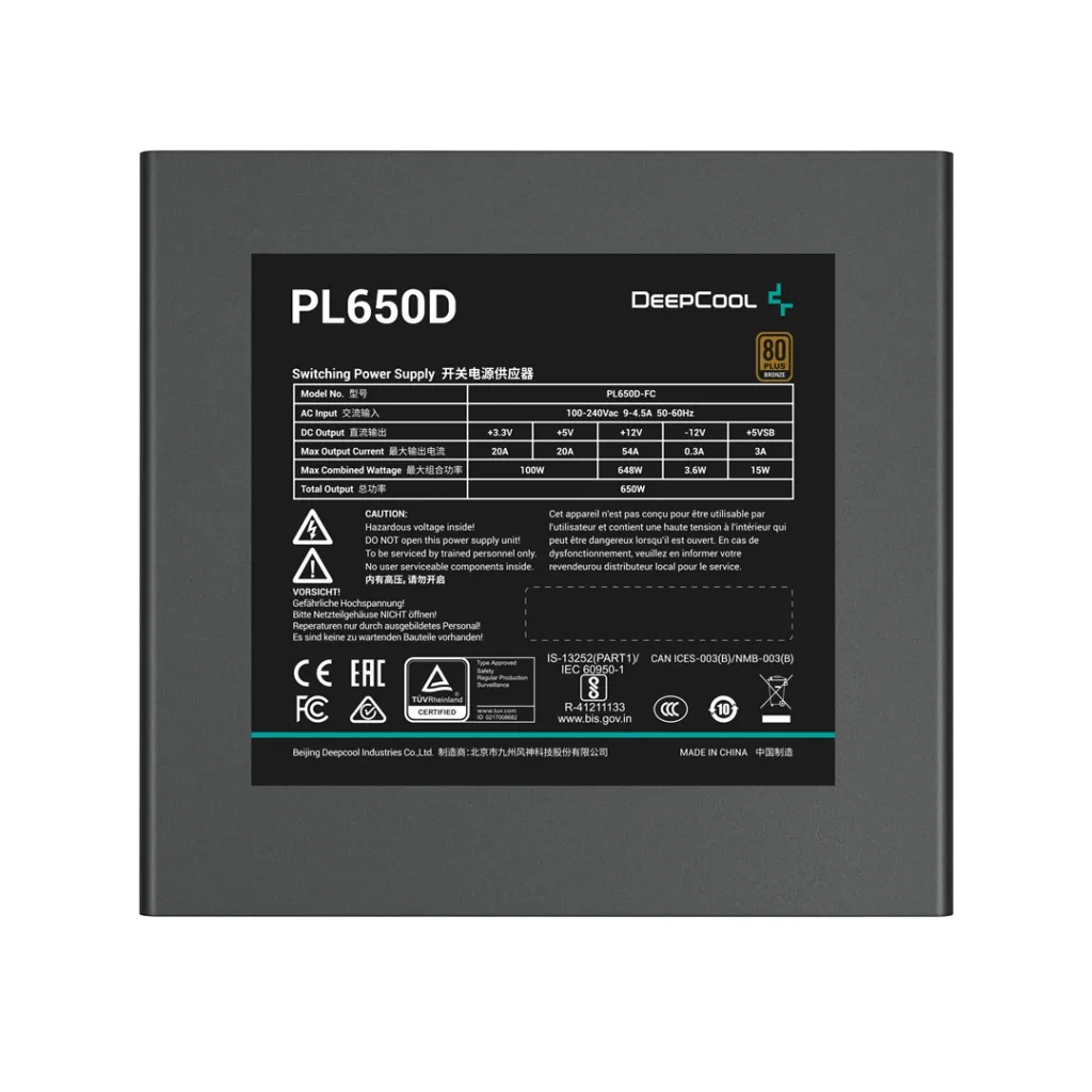 Burim energjie DeepCool PL650D, 650 W - 3