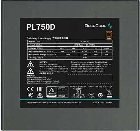 Burim energje DeepCool PL750D, 750 W - 2