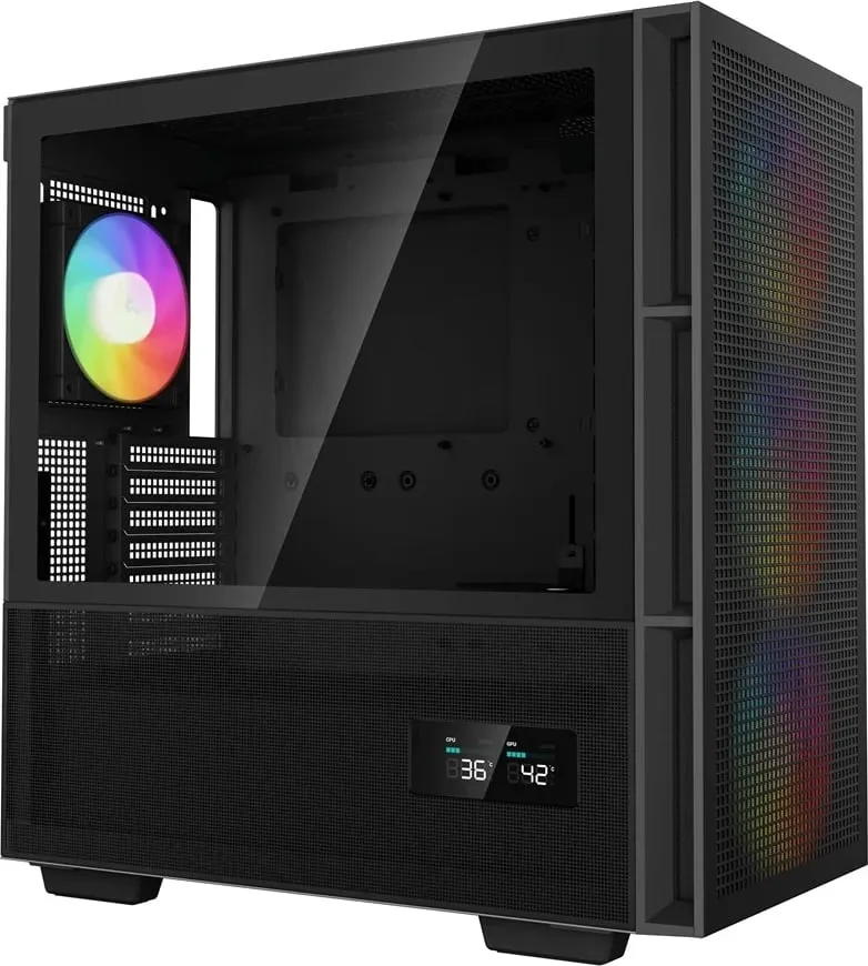 Kasë Deepcool CH560 Digital / MidT, e zezë - 2