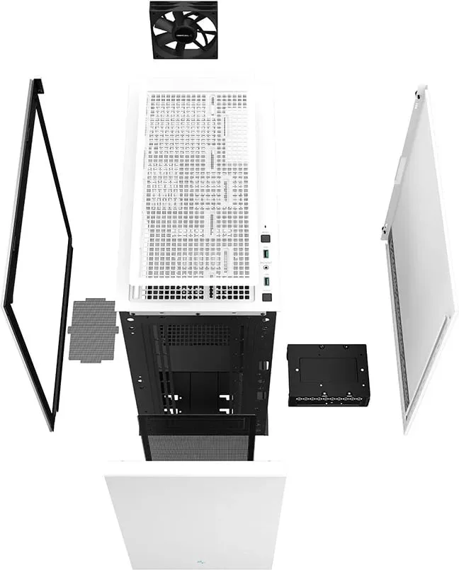 Kasë Deepcool CH510 MESH Digital / E-ATX, e zezë - 12