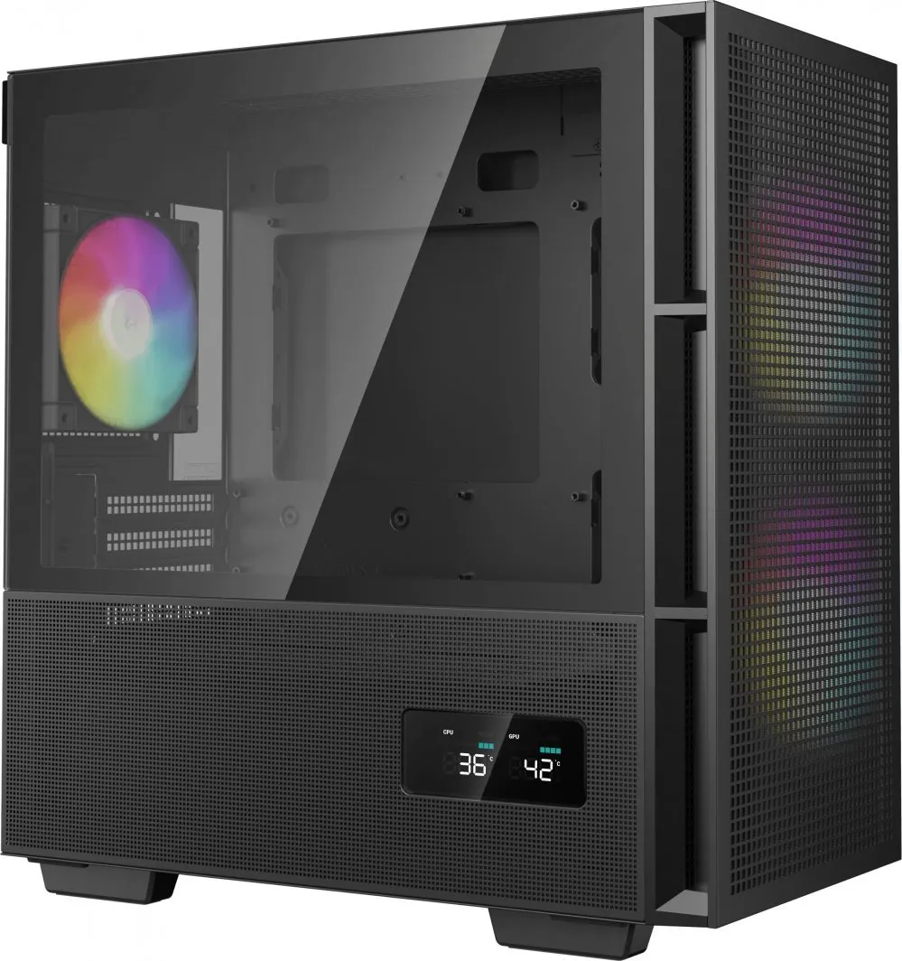 Kasë Deepcool CH360 Digital / mATX, e zezë - 2