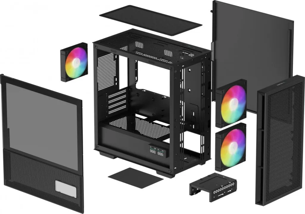 Kasë Deepcool CH360 Digital / mATX, e zezë - 13