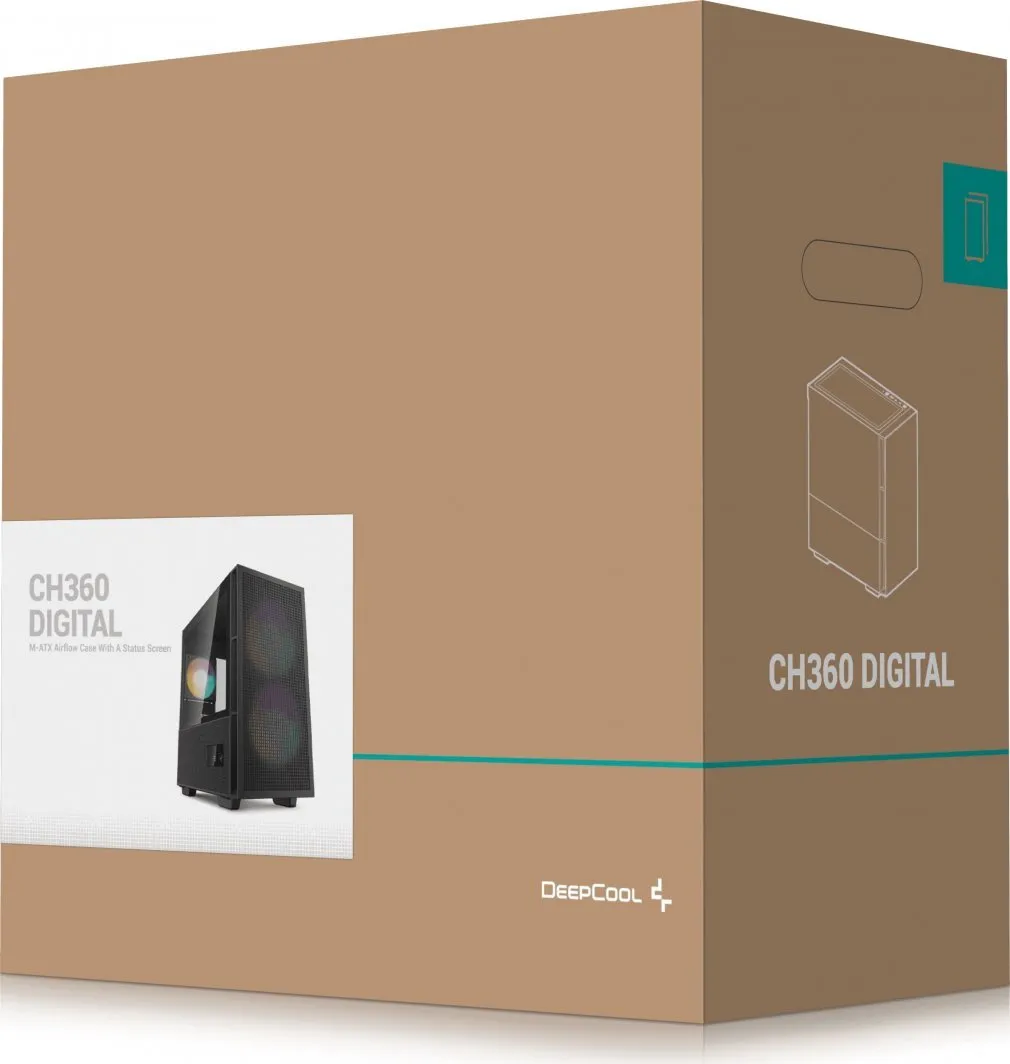 Kasë Deepcool CH360 Digital / mATX, e zezë - 15