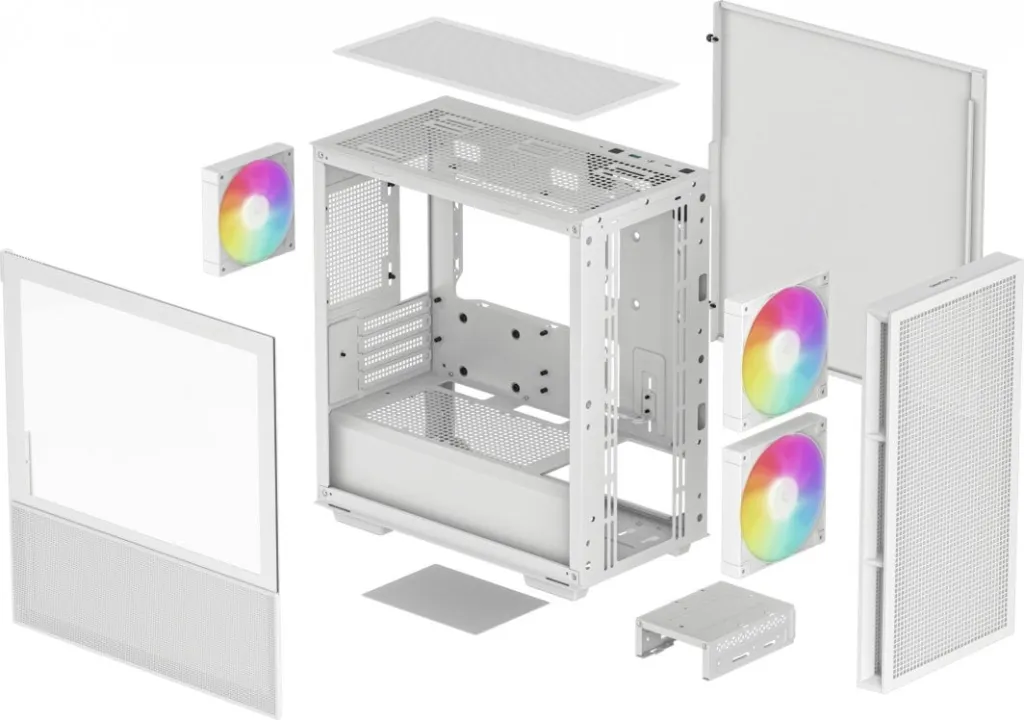 Kasë Deepcool CH360 ARGB, e bardhë, Mini Tower - 13