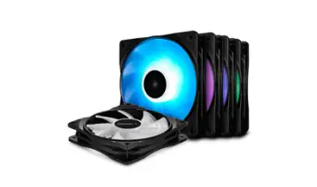 Ftohës Deepcool RF120M, 5 copë, 12 cm, i zi / i tejdukshëm