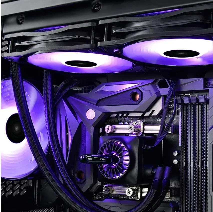 Ftohës Deepcool RF120, 3 copë, 12 cm, i zi - 5