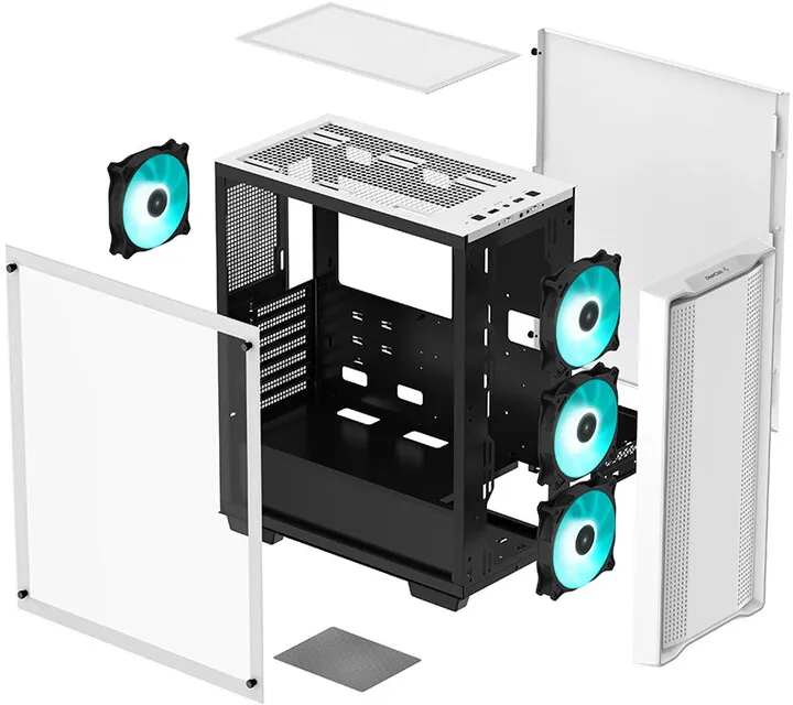 Kasë kompjuteri DEEPCOOL CC560, e bardhë - 5