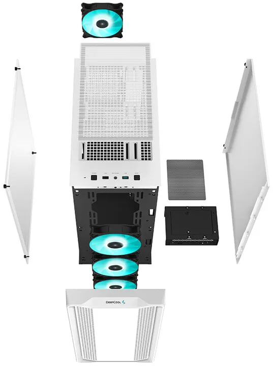 Kasë kompjuteri DEEPCOOL CC560, e bardhë - 6