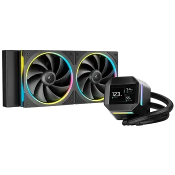 Ftohës për Procesor K Cooler Water Cooling Deepcool LM240 – Zezë
