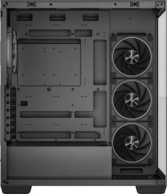 Kasë Deepcool CG580 4F, Midi Tower, ATX, xham i temperuar, e zezë - 7