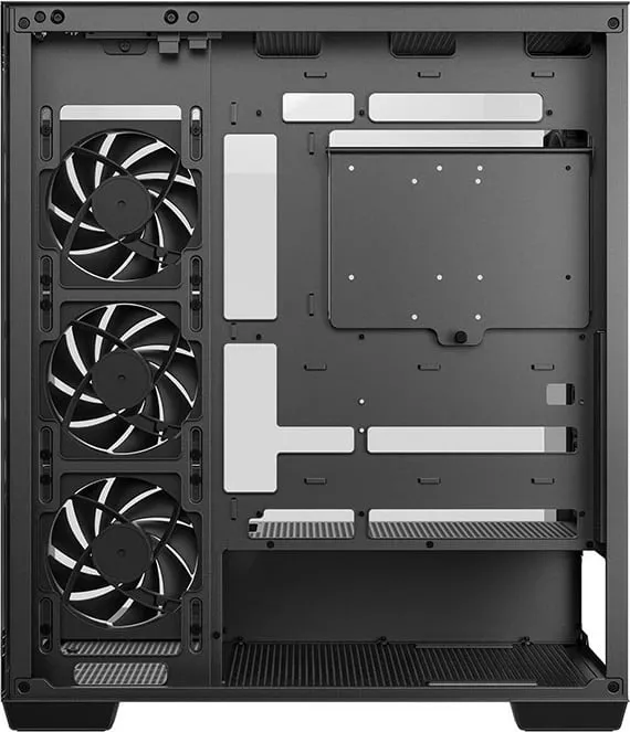Kasë Deepcool CG580 4F, Midi Tower, ATX, xham i temperuar, e zezë - 8