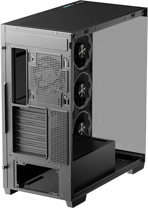 Kasë Deepcool CG580 4F, Midi Tower, ATX, xham i temperuar, e zezë - 9