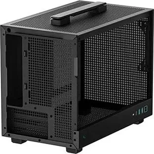 Kuti kompjuterike DeepCool CH160, mini ITX SFF, me dorezë bartjeje, e zezë - 3