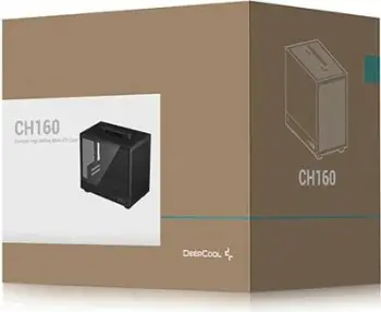 Kuti kompjuterike DeepCool CH160, mini ITX SFF, me dorezë bartjeje, e zezë