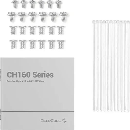 Kasje PC DeepCool CH160 WH, mini ITX, SFF, e bardhë - 5