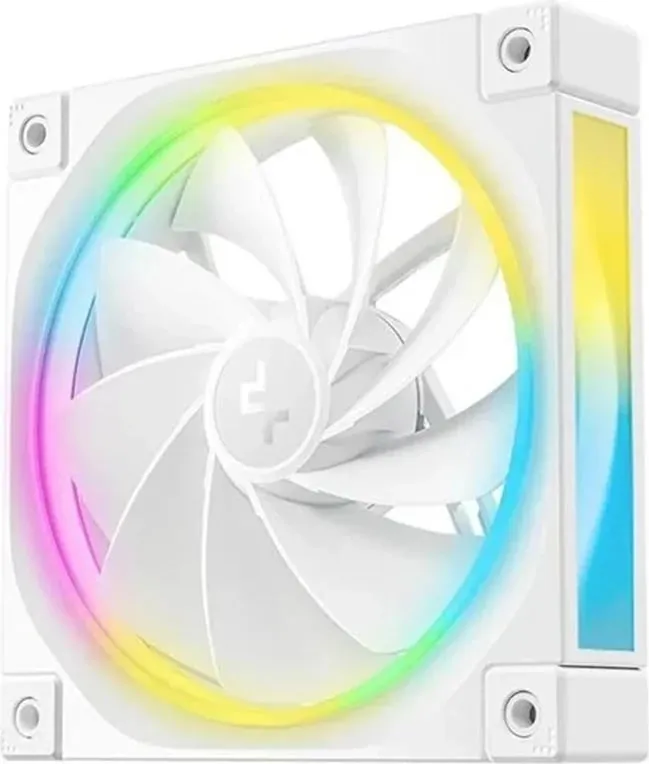 Ventilator për kasë kompjuteri DeepCool FL12R WH, 12 cm, RGB, Bardhë - 1