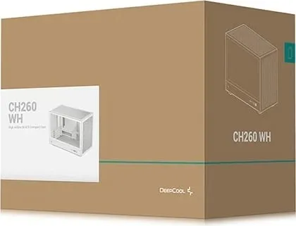 Kasë DEEPCOOL CH260 Micro Tower, e bardhë - 1