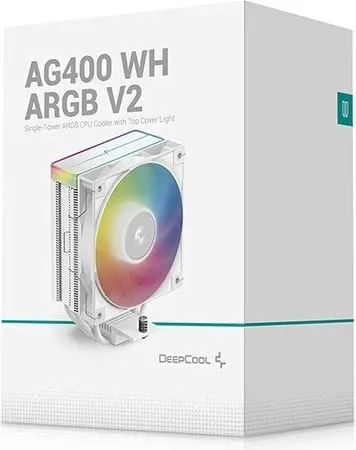 Ftohës ajri DeepCool AG400 WH, 120mm, ARGB, i bardhë - 5