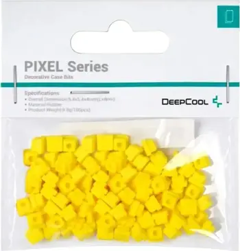 Aksesorë dekorativë për kasë DeepCool PIXEL, 100 copë, të verdhë
