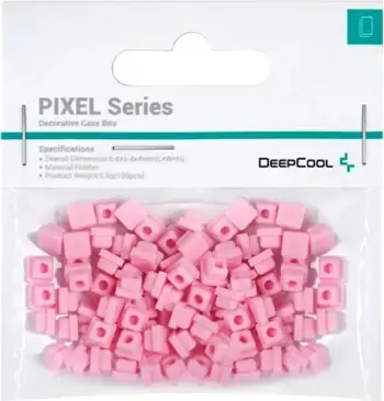 Aksesorë dekorativë për kasë DeepCool PIXEL Series, 100 copë, rozë