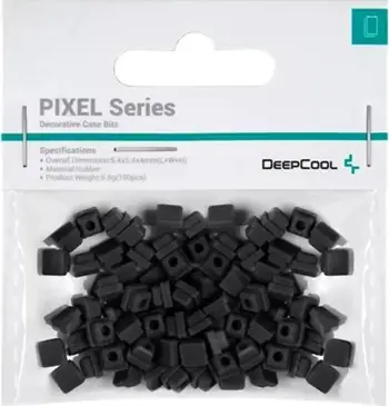 Aksesorë dekorativë për kasë DeepCool PIXEL, 100 copë, të zeza