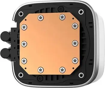 Ftohës me ujë për procesor DEEPCOOL LP360, 3x12 cm, i bardhë, me LED