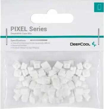 Aksesorë dekorativë për kasë DeepCool PIXEL, 100 copë, të bardhë
