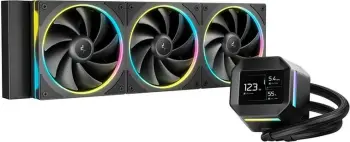 Kuler uji Deepcool LM360, 3x120mm, ekran IPS, LED RGB, zi