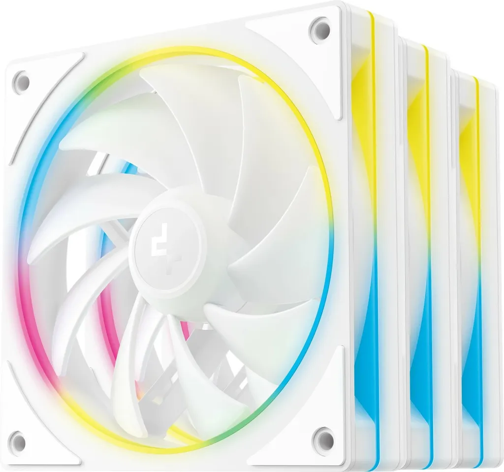 Ventilatorë Deepcool FL12 SE 3IN1 120mm, LED, të bardhë - 1